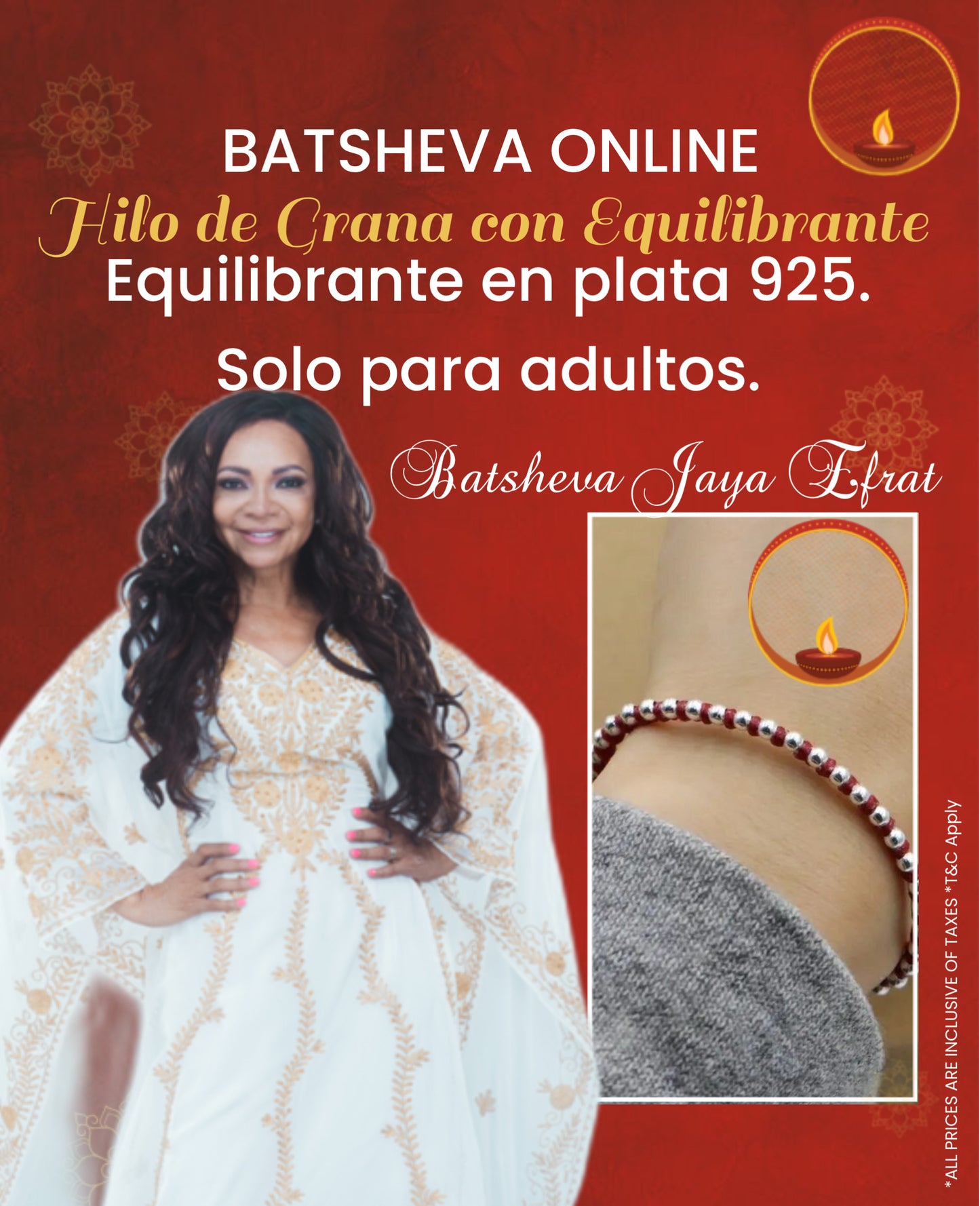 Equilibrante en plata para adultos