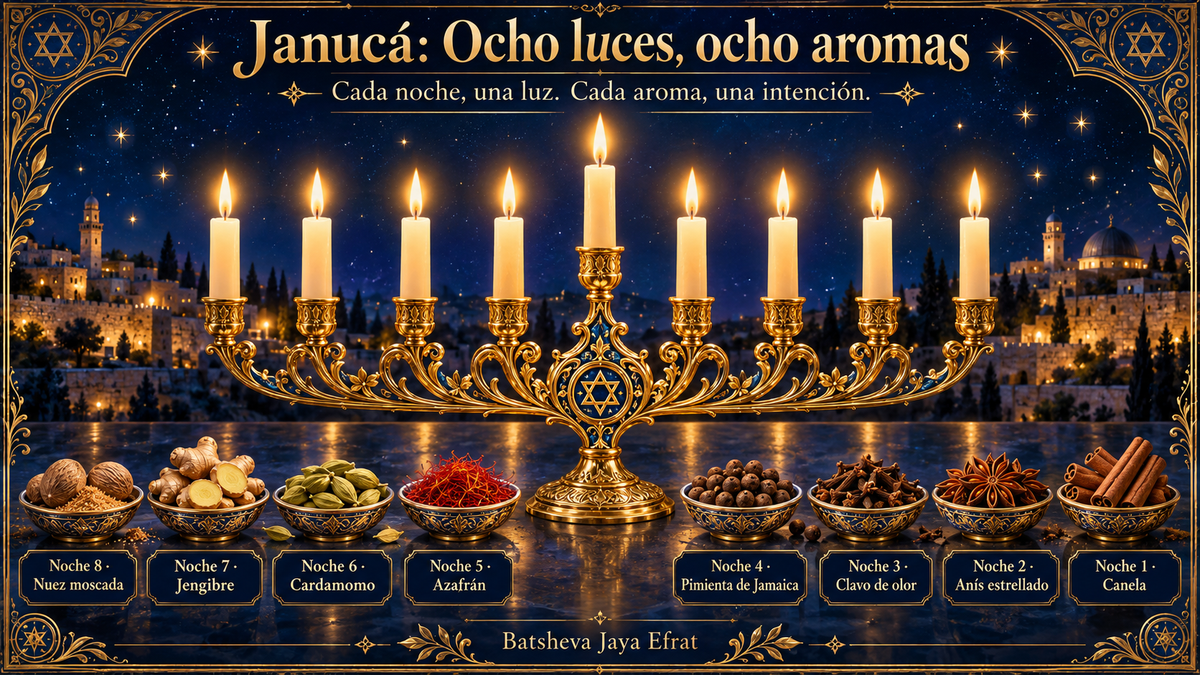 «Ocho luces, ocho aromas», Batsheva Jaya Efrat.