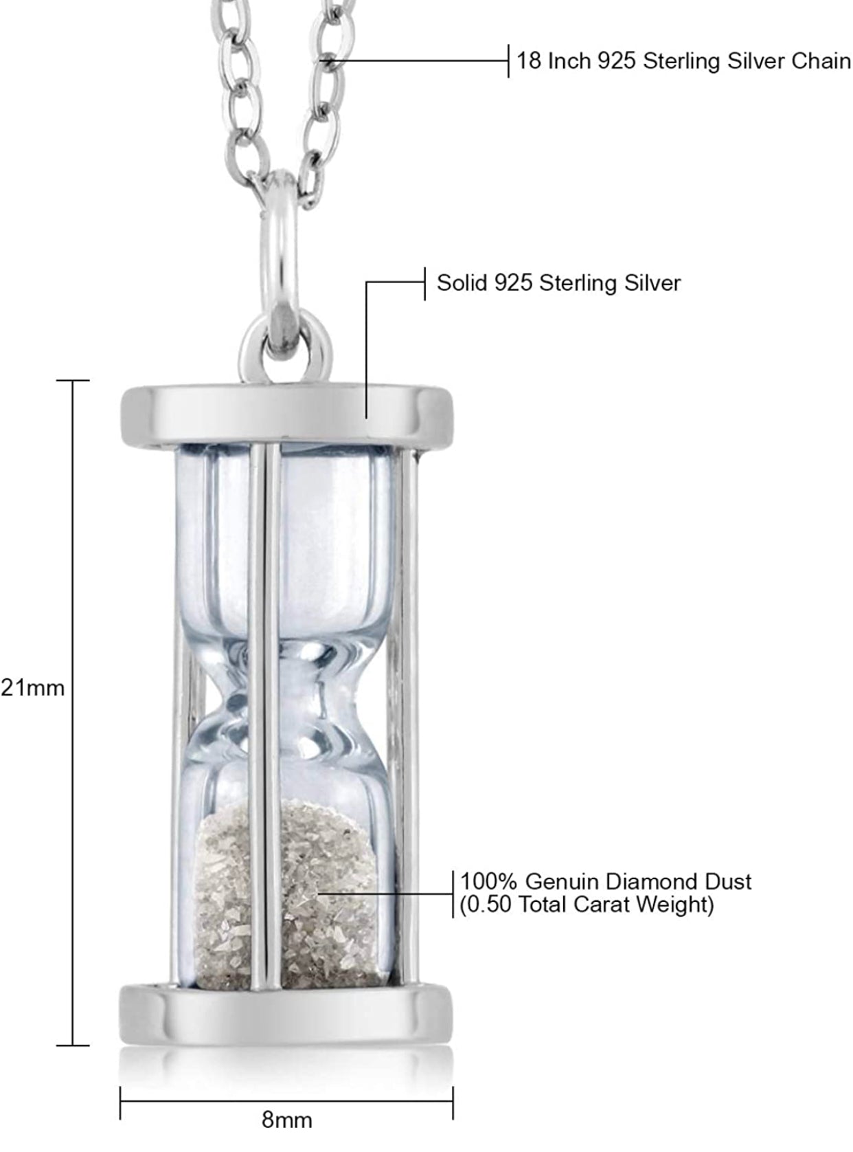 COLGANTE CON RELOJ DE ARENA