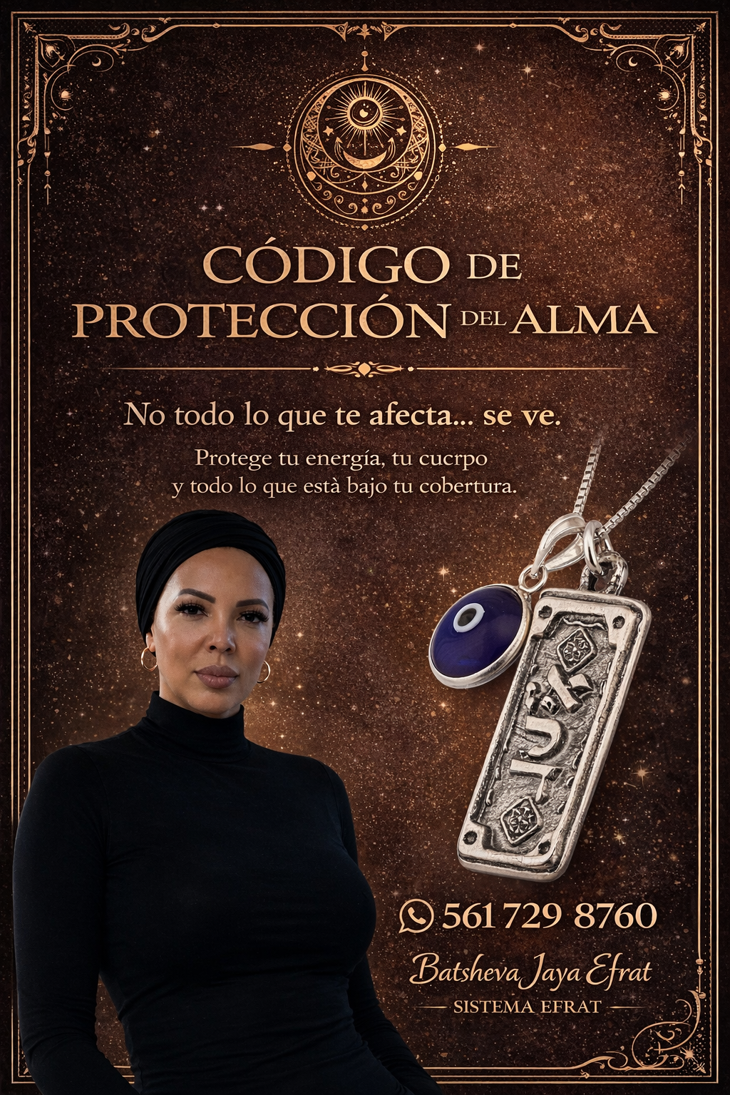 Lectura y Código de Protección del Alma + Collar Potencializado
Sistema Efrat – Batsheva Jaya Efrat