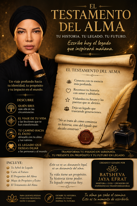 EL TESTAMENTO DEL ALMA El pergamino del viaje, propósito y legado.