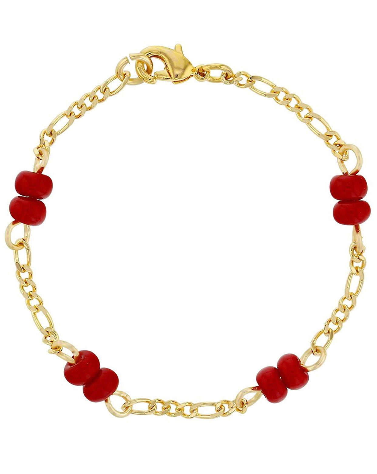 BRAZALETE EN CORAL ROJO PARA BEBÉS ( UNISEXO)