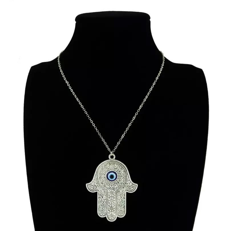 MANO HAMSA Y AYIN AZUL