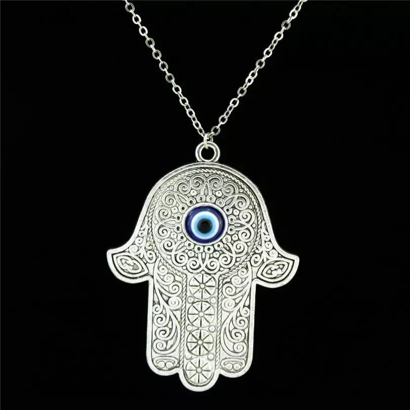 MANO HAMSA Y AYIN AZUL