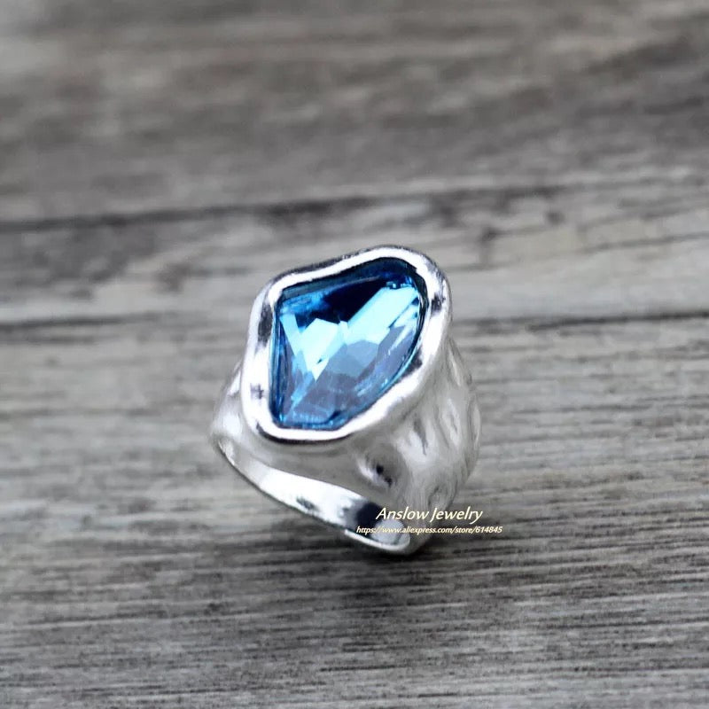 ANILLO PIEDRA CRISTAL