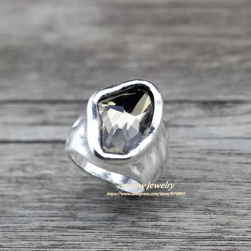 ANILLO PIEDRA CRISTAL